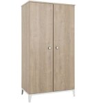 Armoire 2 portes en chne blond marcel