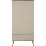 Armoire 2 portes flow argile - clay