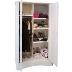 Armoire 2 portes fusion blanche
