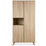 Armoire 2 portes loft honey ash
