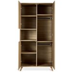 Armoire 2 portes loft honey ash