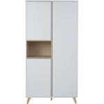 Armoire 2 portes loft white