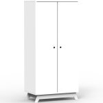 Armoire 2 portes madavin (coloris au choix)