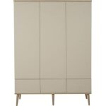 Armoire 3 portes flow xl argile - clay