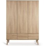 Armoire 3 portes flow xl honey ash