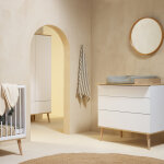 Armoire 3 portes flow xl white - oak
