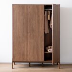 Armoire xl 3 portes ashi chestnut