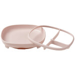 Assiette compartiment�e 2 en 1 blush