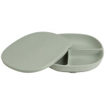 Assiette � ventouse et couvercle sage
