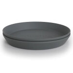 Lot de 2 assiettes rondes smoke