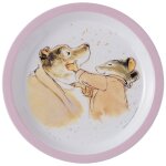 Assiette b�b� ernest et c�lestine rose (18 cm)