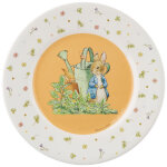 Assiette � dessert pierre lapin blanche (20 cm)