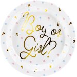 Lot de 6 assiettes gar�on ou fille (23 cm)