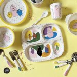 Assiette � compartiments barbapapa