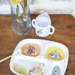 Assiette � compartiments pierre lapin