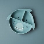 Assiette � compartiments en silicone mr. shark