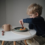 Assiette � compartiments en silicone avec ventouse dried thyme