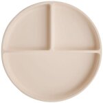 Assiette à compartiments en silicone avec ventouse shifting sand Assiette à compartiments en silicone avec ventouse shifting sand