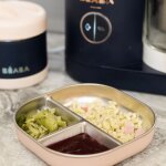 Assiette compartiment�e inox barbe � papa