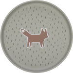 Assiette plate little forest renard vert