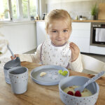 Assiette plate tiny farmer mouton et oie bleue