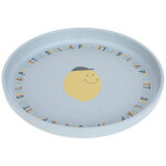 Assiette en polypropyl�ne et cellulose happy fruits citron