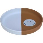 Assiette en silicone happy rascals smile bleu ciel Assiette en silicone happy rascals smile bleu ciel