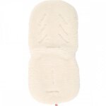 Assise en peau d'agneau blanche