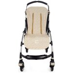 Assise pour poussette coeurs poppy cannelle