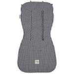 Assise poussette i love vichy noir