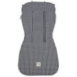 Assise poussette i love vichy noir