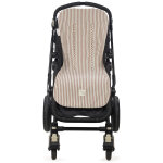 Assise pour poussette pralin� rayures moka