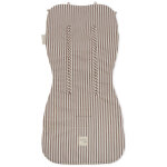 Assise pour poussette pralin� rayures moka