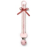 Attache sucette en bois candy stripes