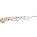 Attache - sucette universel tissu abeilles