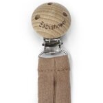 Attache sucette wood caramel glac�
