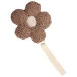 Attache ttine fleur moumoute beige - ecru