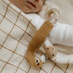 Attache t�tine gaze camel (personnalisable)