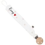 Attache ttine gaze coeurs (personnalisable)