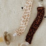 Attache t�tine gaze l�opard (personnalisable)