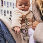 Attache t�tine l�opard beige