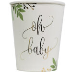 Lot de 8 gobelets en carton oh baby