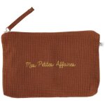 Baby trousse gaze de coton brode mes petites affaires toffee