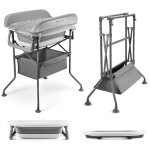 Baignoire avec table � langer bubbly grey