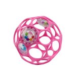 Balle hochet sensoriel rose Balle hochet sensoriel rose