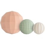 Lot de 3 jouets sensoriels nesting spheres blush