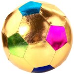 Ballon de foot or multicolore (22 cm)