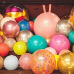 Ballon bulles argent (10 cm)