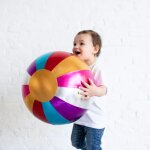 Ballon cirque multicolore (40 cm)