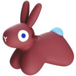 Ballon sauteur hoppi lapin bordeaux